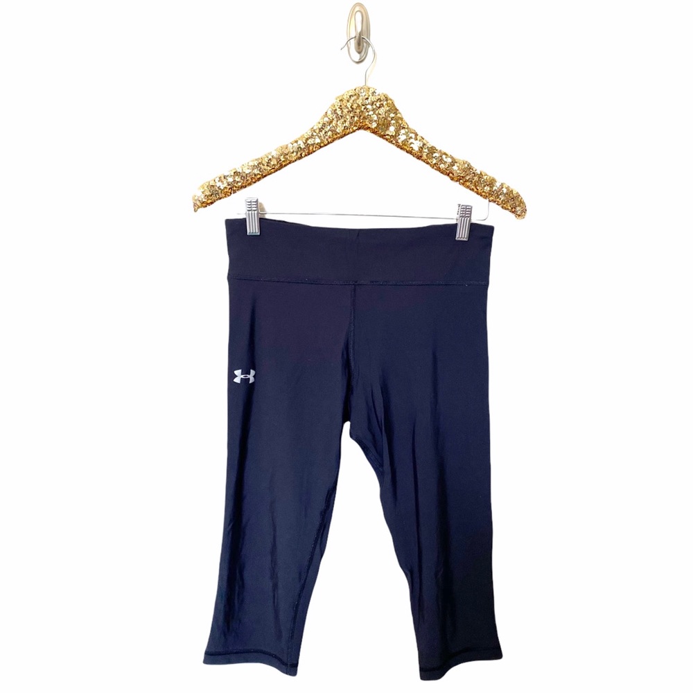 Under Armour HeatGear Black Capri Pant Cropped Leggings